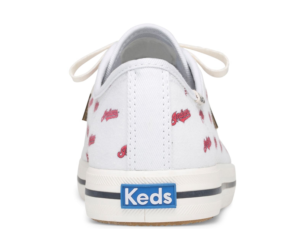 Keds Sneaker Damen Weiß/Rot - Kickstart Mlb® - OPJ-015298